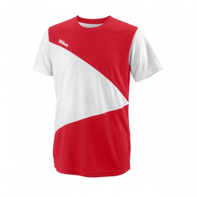 Wilson Tennis Tshirt Team II Triangle Crew red/white Boys